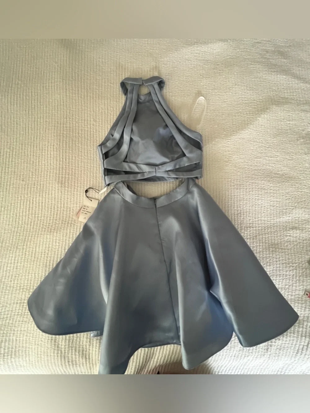 Alyce Paris Light French Blue Satin Circle Skirt Two-Piece Size 4 NWT - Picture 4 of 8